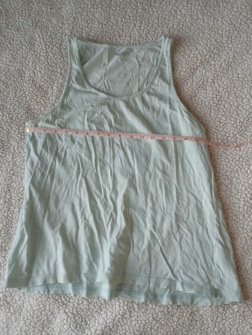 Garnet Hill Pale Mint Scoop Neck Tank For Sleep